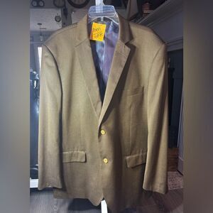 Men's Vitali Gold Two-Button Blazer Size 48R EPC